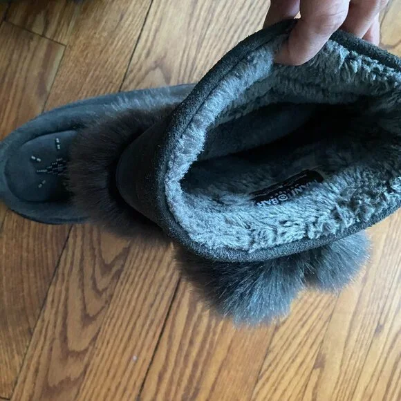 Manitobah Charcoal Short Boots Women's Size 9/Men's Size 7 - Picture 5 of 7